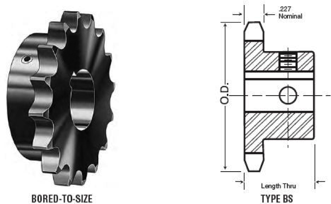 1/2''Pitch All Steel Stock Sprockets