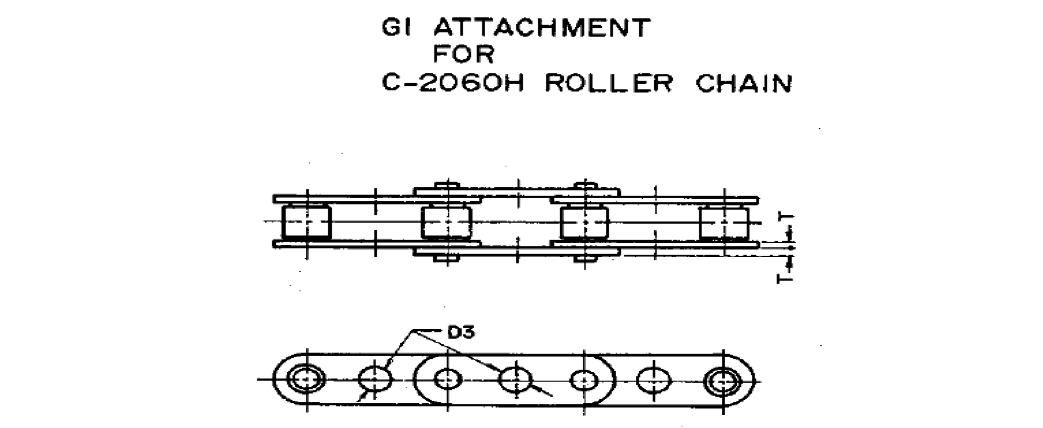 ATTACHMENTS FOR C-2060H ROLLER CHAIN