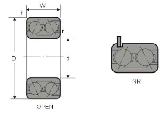 DOUBLE ROW SELF ALIGNING BALL BEARINGS