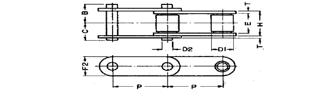 ROLLER CHAIN FOR AGRICULTURAL IMPLEMENTS