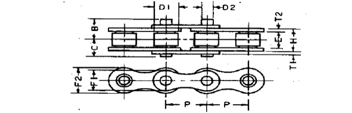 STAINLESS STEEL SUS304 ROLLER CHAIN 